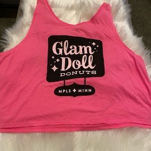 Glam Dolls Hot Pink Crop Top